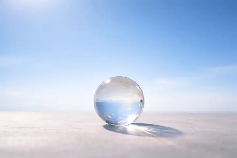 crystal against sky