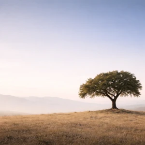 Oak on hill
