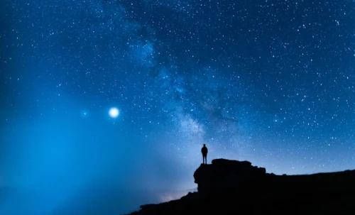 sky night stars